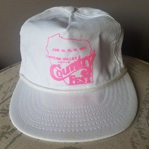 Vintage 1991 Country Fest Strapback Hat